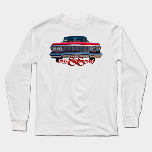 1963 Chevrolet Impala SS Hardtop Coupe Long Sleeve T-Shirt by Gestalt Imagery